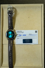 Load image into Gallery viewer, H.Moser &amp; Cie blue dial on brown strap