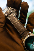Load image into Gallery viewer, H.Moser &amp; Cie blue dial on brown strap